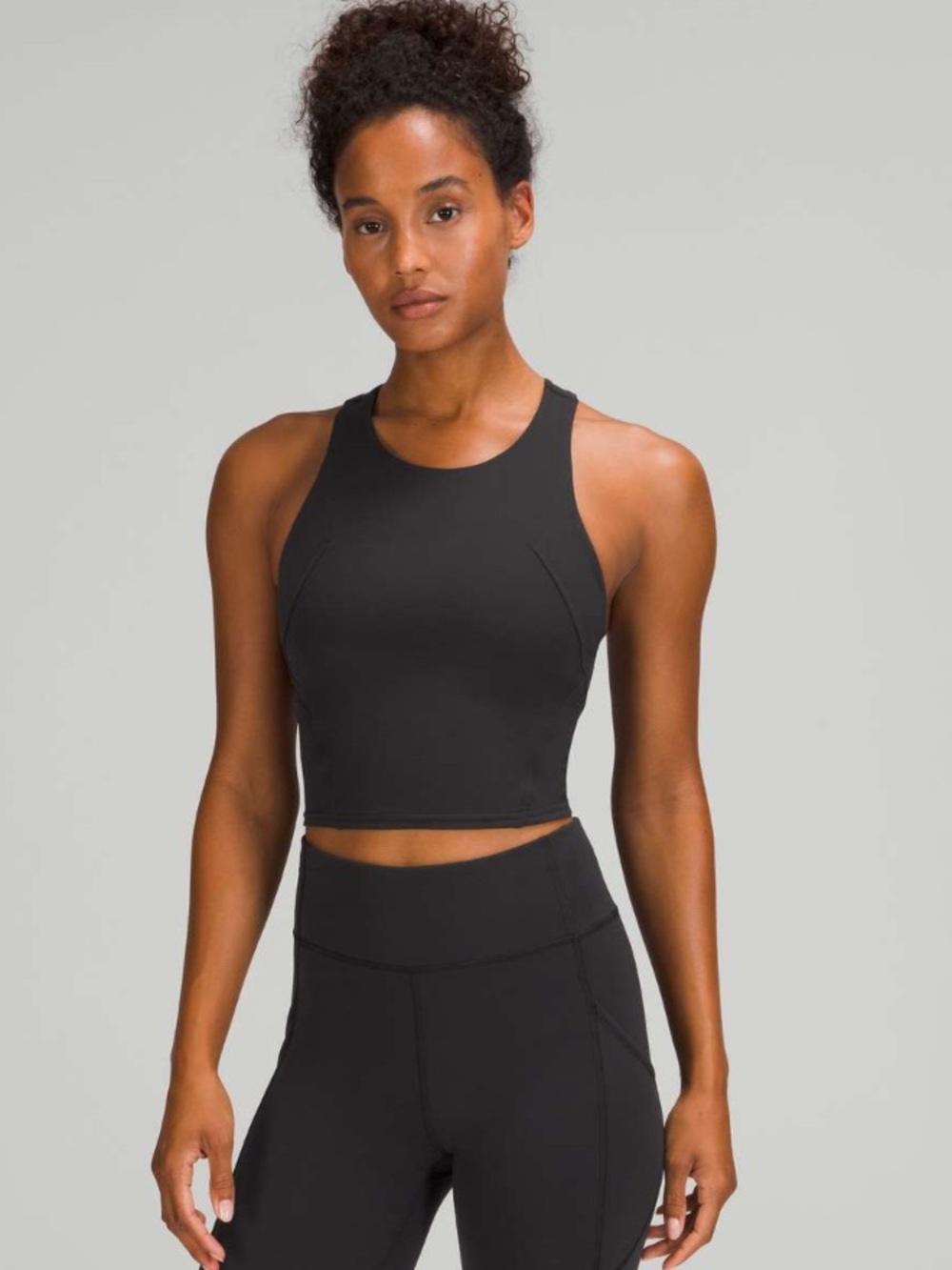 lululemon athletica Black High-Neck Tank Top Size 0